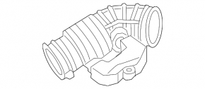 Air duct with resonator Infiniti M Q70 11-19 3.7