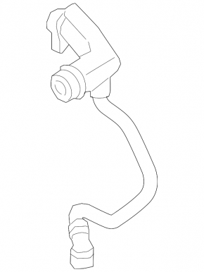 Cooling system hose BMW X7 G07 19-22 N63 tee