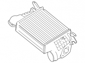 Subaru Forester 14-18 SJ 2.0 intercooler is pressed