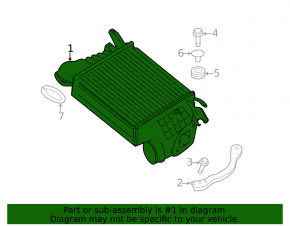 Subaru Forester 14-18 SJ 2.0 intercooler is pressed