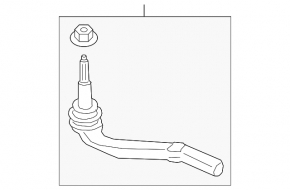 Left steering tip Polestar 2 21-25