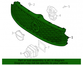 Volvo XC90 25-26 Chrome Radiator Grille, Type 2