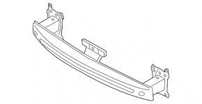 Front bumper reinforcement for VW CC 13-17 rest.