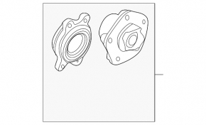 Front left wheel hub for Audi A6 19-25