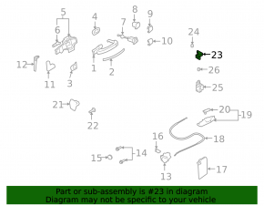 Upper front left door hinge Audi Q7 4L 10-15
