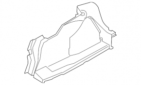 Right arch trim BMW 4 F32 14-20 Coupe, black