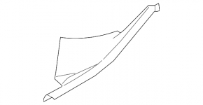 Door sill trim inner rear left BMW 5 F10 11-16 beige oyster