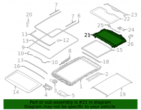 Rear Panoramic Window Curtain for BMW X7 G07 19-26 Anthrazit