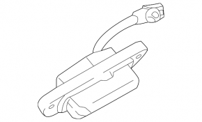 Mitsubishi Outlander 22-25 trunk lid release handle with button