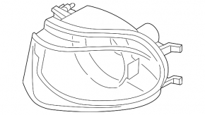Left fog light for BMW 7 F01 11-15