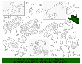 Evaporator BMW 5 F10 10-16