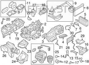 Evaporator BMW 5 F10 11-16