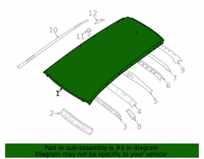 Metal roof Nissan Rogue 14-20 for panorama
