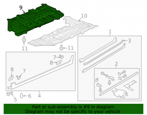 Underbody protection right Acura ILX 13-22