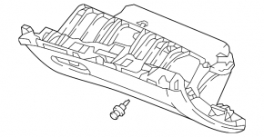 Glove box, glove compartment Honda Accord 18-22 black, scratch