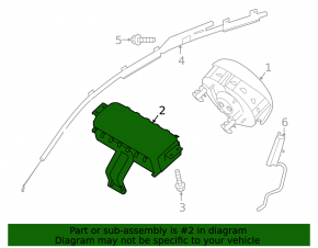 Airbag passenger in the dashboard Kia Forte 19-24
