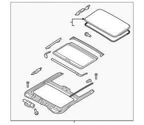 Sunroof Assembly Hyundai Elantra AD 17-20