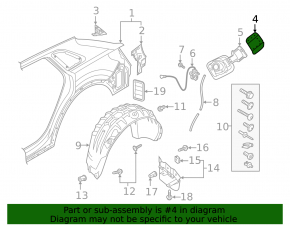 Fuel filler flap for Audi Q3 83A 19-25