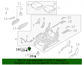Rear right seat runner trim (2nd row) front right Kia Sorento 21-26 HEV, PHEV black