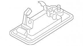 Luggage compartment number plate light left Audi Q7 4L 10-15