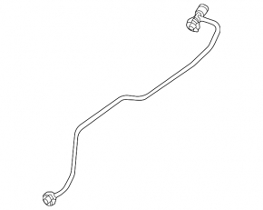 Cooling pipe from the reservoir to the radiator of the Audi A4 B9 18-25 2.0T to the reservoir