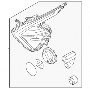 Kia Sportage 23-25 LED Projector Headlight, Right