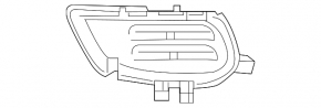 Front bumper air duct left Mercedes GLA 45 AMG 18-19