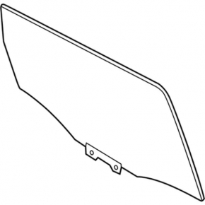 Glass of the rear right door Ford Escape MK3 13-19 without tinting