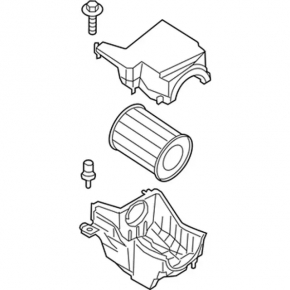 Air filter housing Ford Escape MK3 13-19 2.0T, broken mount