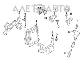 Block ECU engine computer Ford Ecosport 18-21 1.0T