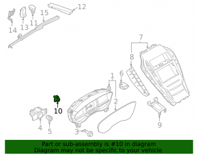 Parking button Lincoln MKZ 13-20