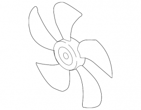 Cooling fan impeller left Mazda CX-5 17-