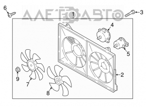 Cooling fan impeller left Mazda CX-5 17-