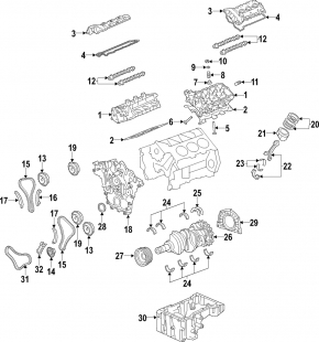 Kia Sorento 10-15 3.3 FWD Engine
