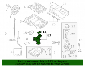 Kia Sorento 16-20 3.3 Engine Oil Pump