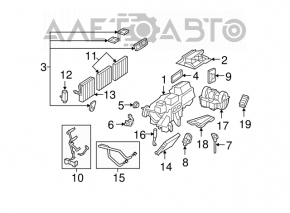 Mercedes W221 heater assembly