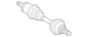 Rear left axle shaft BMW X3 E83 03-10