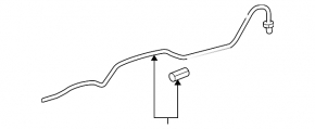 Cooling pipe automatic transmission Lexus LS460 07-17 intake