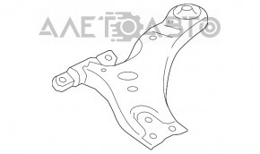 Lower control arm, front left, Lexus RX350 RX450h 10-15