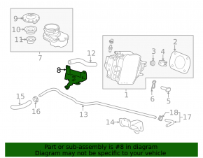 Brake fluid reservoir bracket for Honda Accord 18-22 hybrid