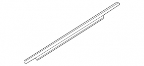 Molding door-glass central rear right Audi A6 C7 12-18 chrome