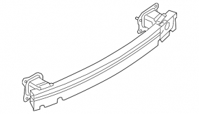 Rear bumper reinforcement for Audi A6 C8 19-24