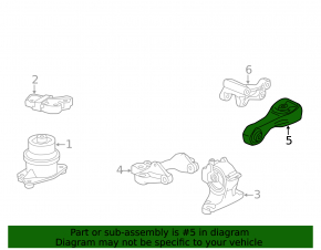 Honda CRZ 11-16 rear engine mount