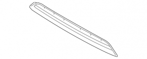 BMW X3 F25 15-17 front bumper lower grille without radar