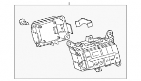 Toyota Sequoia 08-16 Rear Seat Climate Control with Power Socket