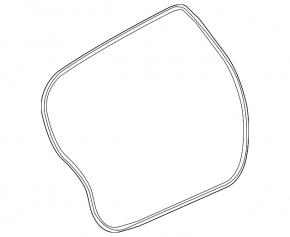 Rubber seal for tailgate Mitsubishi Eclipse Cross 18-20