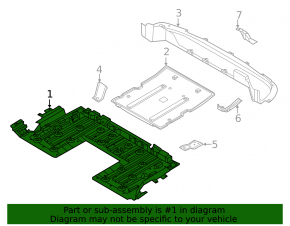 Rear underbody protection for Nissan Ariya 23-25 AWD