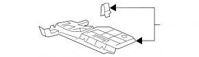 Honda Insight 19-22 passenger footwell trim