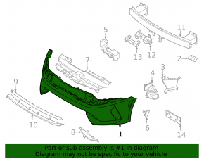 Kia K5 2021-2024 bare front bumper