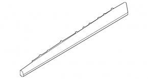 Lower front left door trim for Kia EV6 22-24 GT, GT-Line